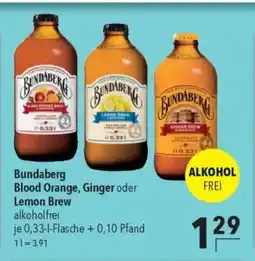 Citti BUNDABERG Blood Orange, Ginger oder Lemon Brew tilbud