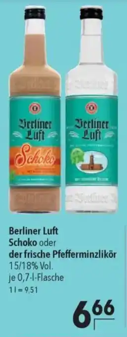 Citti Berliner Luft Schoko oder der frische Pfefferminzlikör tilbud