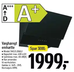 Føtex Væghængt emhætte tilbud