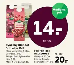 SPAR Rynkeby Blandet Saft eller Drik tilbud
