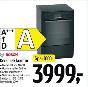 Føtex Keramisk komfur tilbud