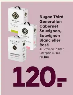 SPAR Nugan Third Generation Cabernet Sauvignon, Sauvignon Blanc eller Rosé tilbud