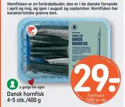 REMA 1000 Dansk hornfisk 4-5 stk./400 g tilbud