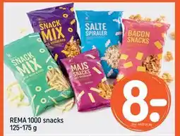 REMA 1000 REMA 1000 snacks 125-175 g tilbud