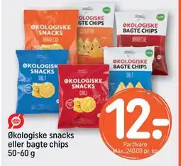 REMA 1000 Økologiske snacks eller bagte chips 50-60 g tilbud