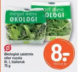 REMA 1000 Økologisk salatmix eller rucola Kl. I, italiensk 75 g tilbud