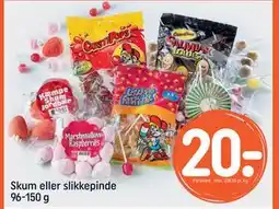 REMA 1000 Skum eller slikkepinde 96-150 g tilbud