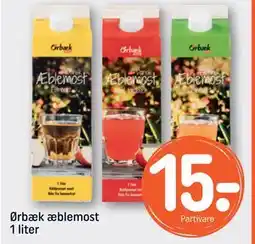 REMA 1000 Ørbæk æblemost 1 liter tilbud