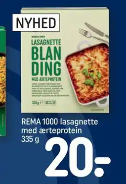 REMA 1000 REMA 1000 lasagnette med ærteprotein 335 g tilbud