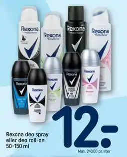 REMA 1000 Rexona deo spray eller deo roll-on 50-150 ml tilbud