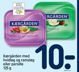 REMA 1000 Kærgården med hvidløg og ramsløg eller persille 125 g tilbud