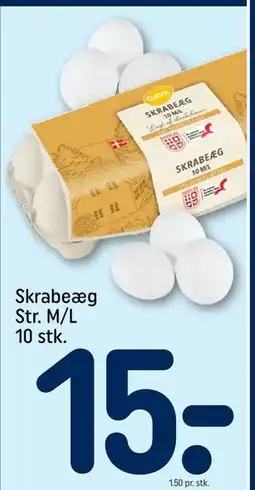REMA 1000 Skrabeæg Str. M/L 10 stk tilbud