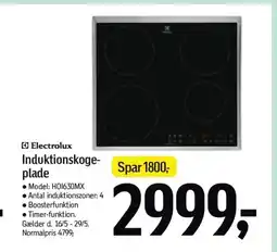 Føtex Electrolux Induktionskoge- plade tilbud