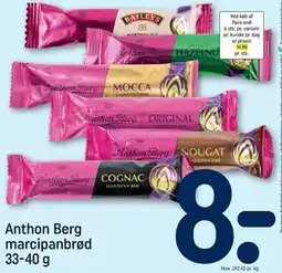 REMA 1000 Anthon Berg marcipanbrød 33-40 g tilbud