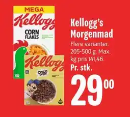 Min Købmand Kellogg’s Morgenmad tilbud