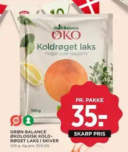 MENY GRØN BALANCE ØKOLOGISK KOLD RØGET LAKS I SKIVER tilbud