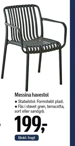 Føtex Messina havestol tilbud