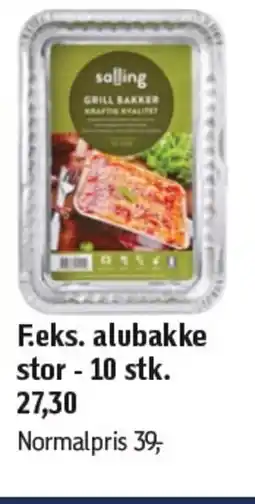 Føtex F.eks. alubakke stor - 10 stk. 27,30 tilbud