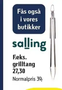 Føtex F.eks. grilltang salling tilbud