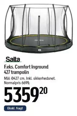 Føtex Salta F.eks. Comfort Inground 427 trampolin tilbud