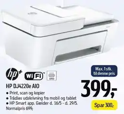Føtex Hp+ wi fi hp dj4220e aio tilbud