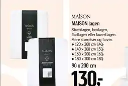 Føtex Maison lagen stræklagen, boxlagen, tilbud