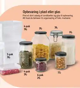 Føtex Opbevaring i plast eller glas tilbud