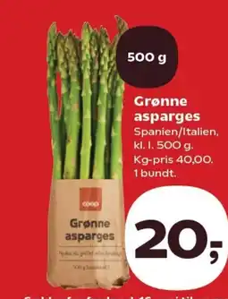 Kvickly Grønne asparges tilbud