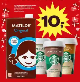 Kvickly Matilde kakao skummetmælk eller starbucks i kopper tilbud