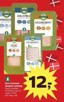 Kvickly Den Grønne Slagter pålæg tilbud