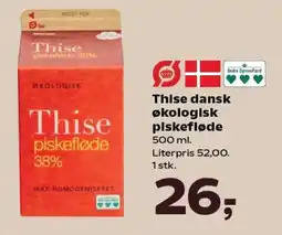 Kvickly Thise dansk økologisk piskefløde tilbud