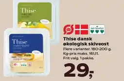 Kvickly Thise dansk økologisk skiveost tilbud