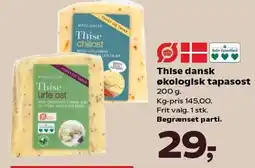 Kvickly Thise dansk økologisk tapasost tilbud