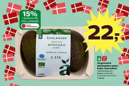 Kvickly Änglamark økologiske spise- klare avocadoer Udenlandske, kl. I. tilbud