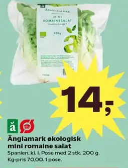 Kvickly Änglamark økologisk mini romaine salat tilbud