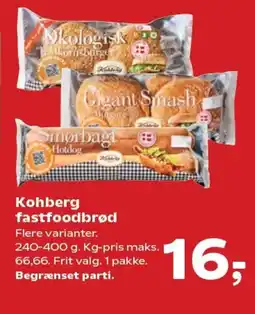 Kvickly Kohberg fastfoodbrød Flere varianter. tilbud