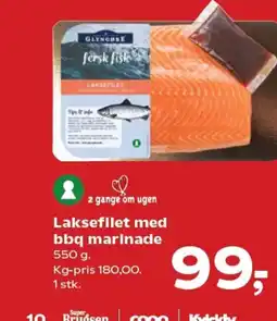 Kvickly Laksefilet med bbq marinade tilbud