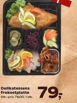 Kvickly Delikatessens frokostplatte tilbud
