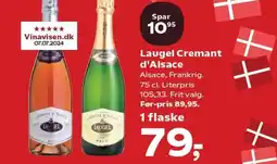 Kvickly Laugel Cremant d'Alsace tilbud