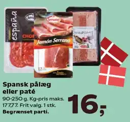 Kvickly Spansk pålæg eller paté tilbud