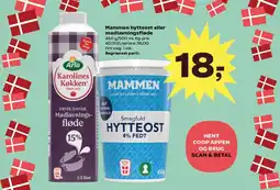 Kvickly Mammen hytteost eller madlavningsfløde tilbud
