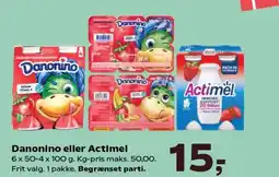 Kvickly Danonino eller Actimel tilbud