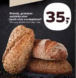 Ølands, græskar- solsikke eller spelt-chia surdejsbrød*
