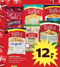 Kvickly Taffel Chips tilbud