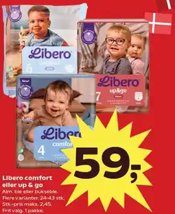 Kvickly Libero comfort eller up & go Alm tilbud