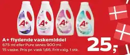 Kvickly A+ flydende vaskemiddel tilbud