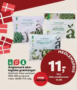 Kvickly Änglamark øko- logiske grøntsager tilbud