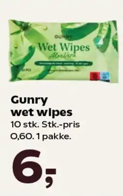 Kvickly Gunry wet wipes tilbud