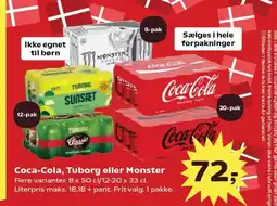 Kvickly Coca-Cola, Tuborg eller Monster tilbud