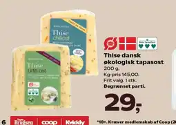 SuperBrugsen Thise dansk økologisk tapasost tilbud